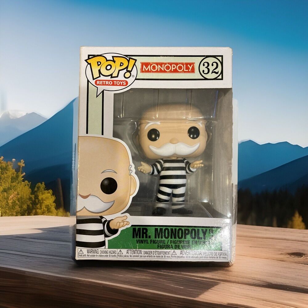 Funko Pop! Vinyl: Monopoly - Mr. Monopoly in Jail #32 Details In Description